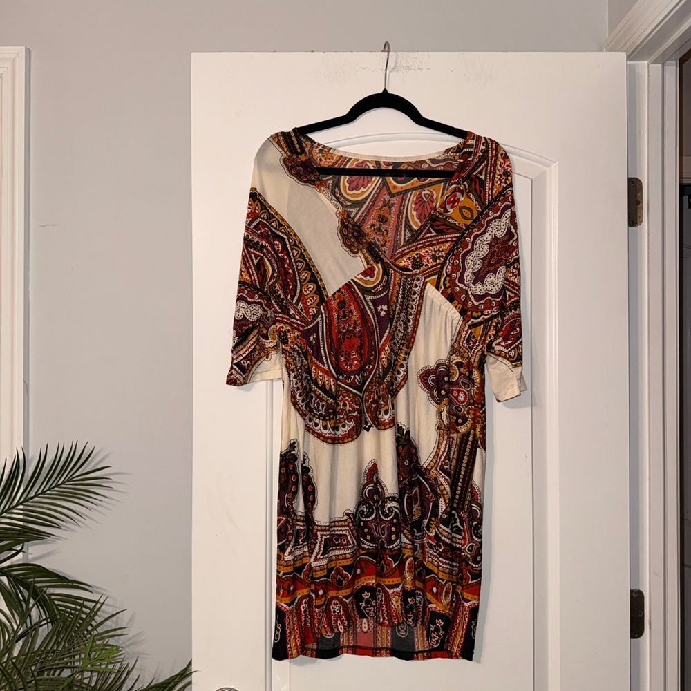 Paisley Print Dress